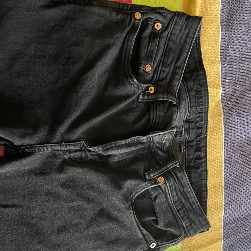 American Eagle Outfitters Black Skinny Jeans with Classic Denim Style